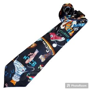 Vintage Nicole Miller Shoes theme SILK mens TIE